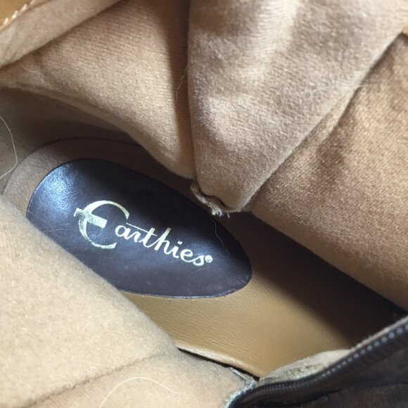 Earthies Sintra Rock Ankle Boots Booties Studs Studded Brown Gold Metallic Sz 9 - Picture 13 of 13